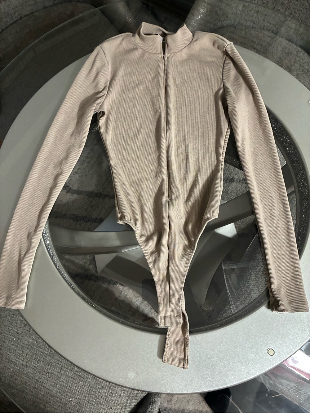 Fashion Nova Beige Bodysuit